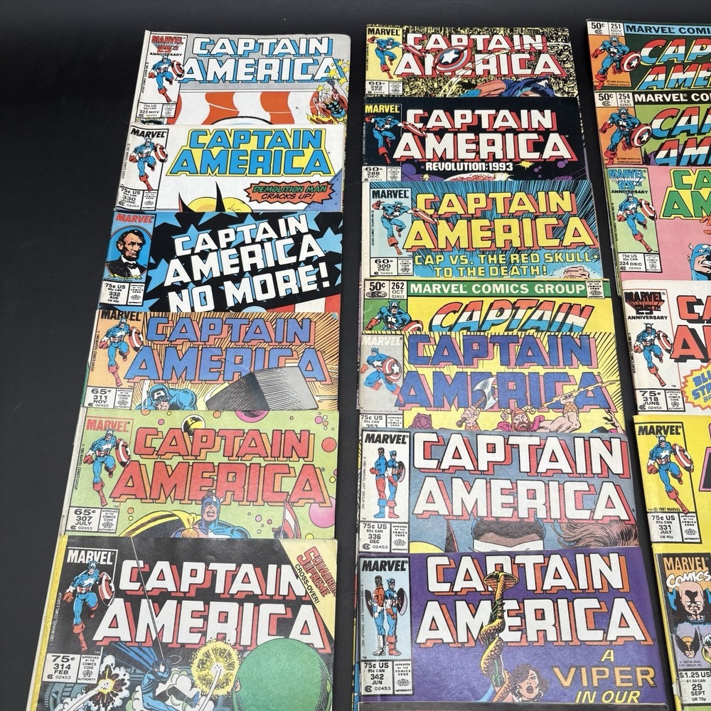 Marvel Captain America Comic Book Lot 18 Issues Mixed Good Bronze Copper Age - Picture 4 of 11